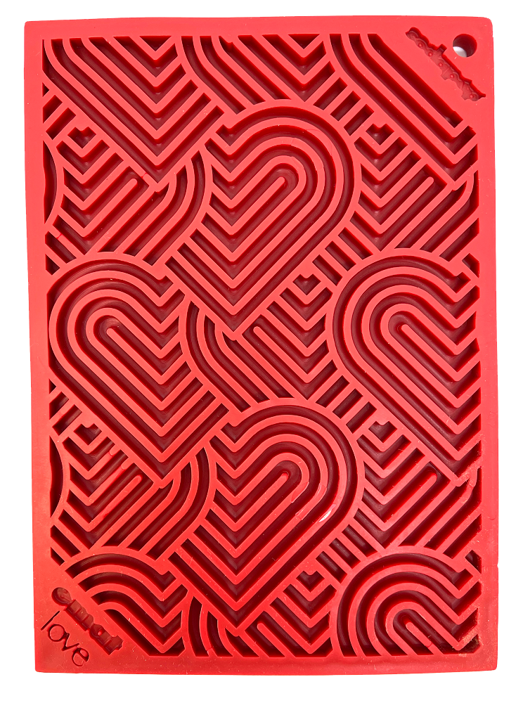 Tapis à lécher enrichi Heart Design pour la Saint-Valentin: Petit