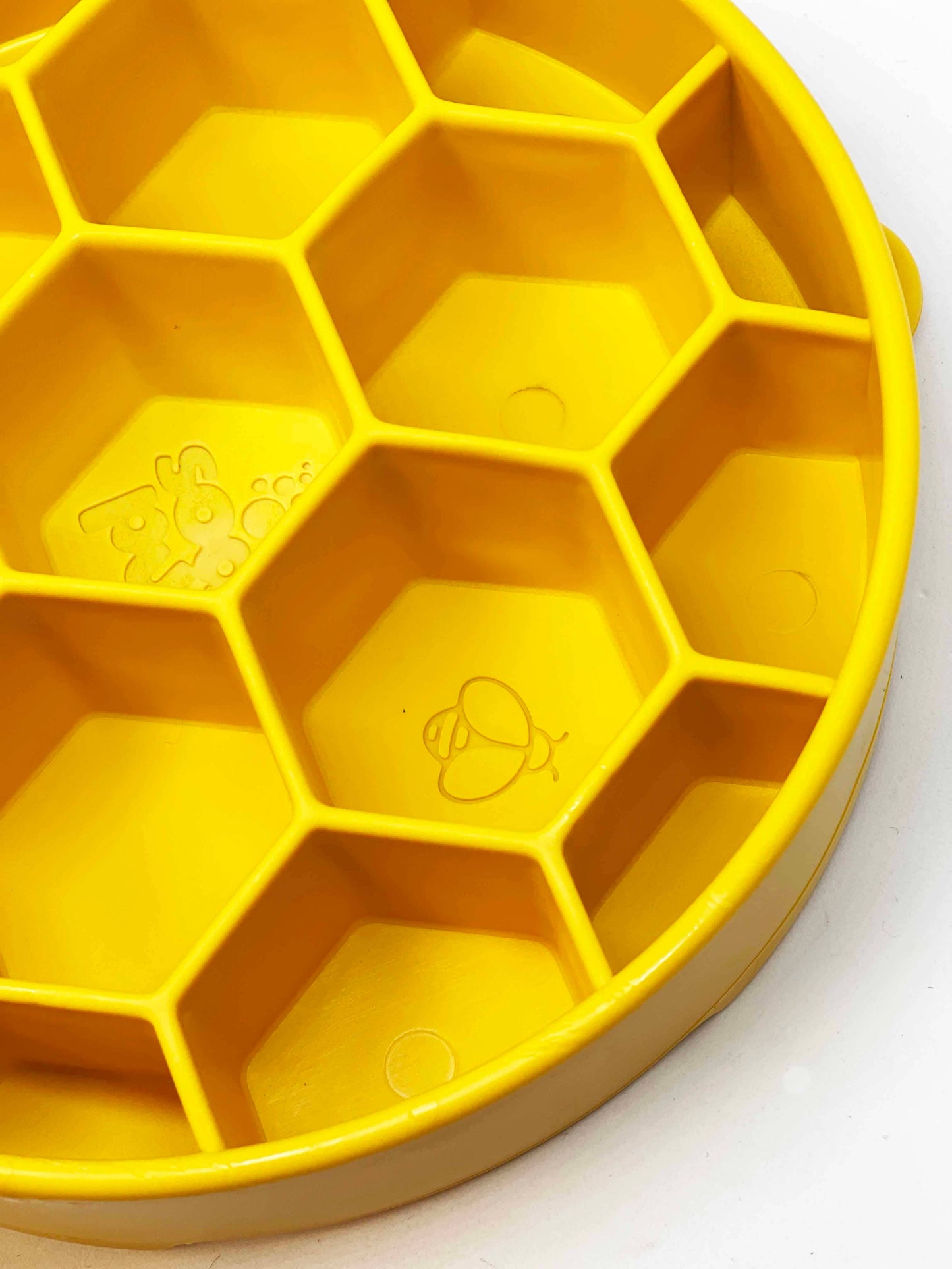 Honeycomb Design eBowl Enrichment Slow Feeder Bowl pour chiens: Jaune