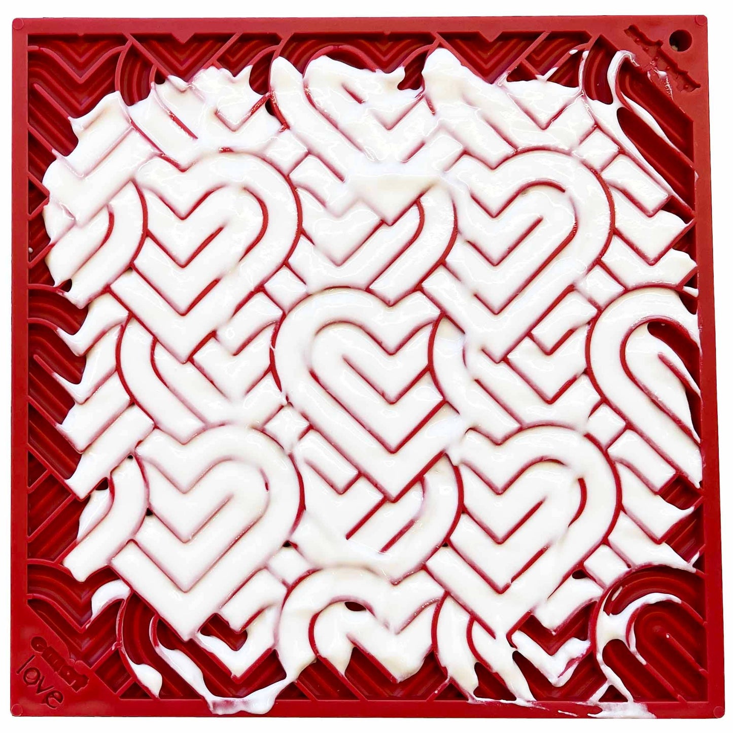 Tapis à lécher enrichi Heart Design pour la Saint-Valentin: Petit