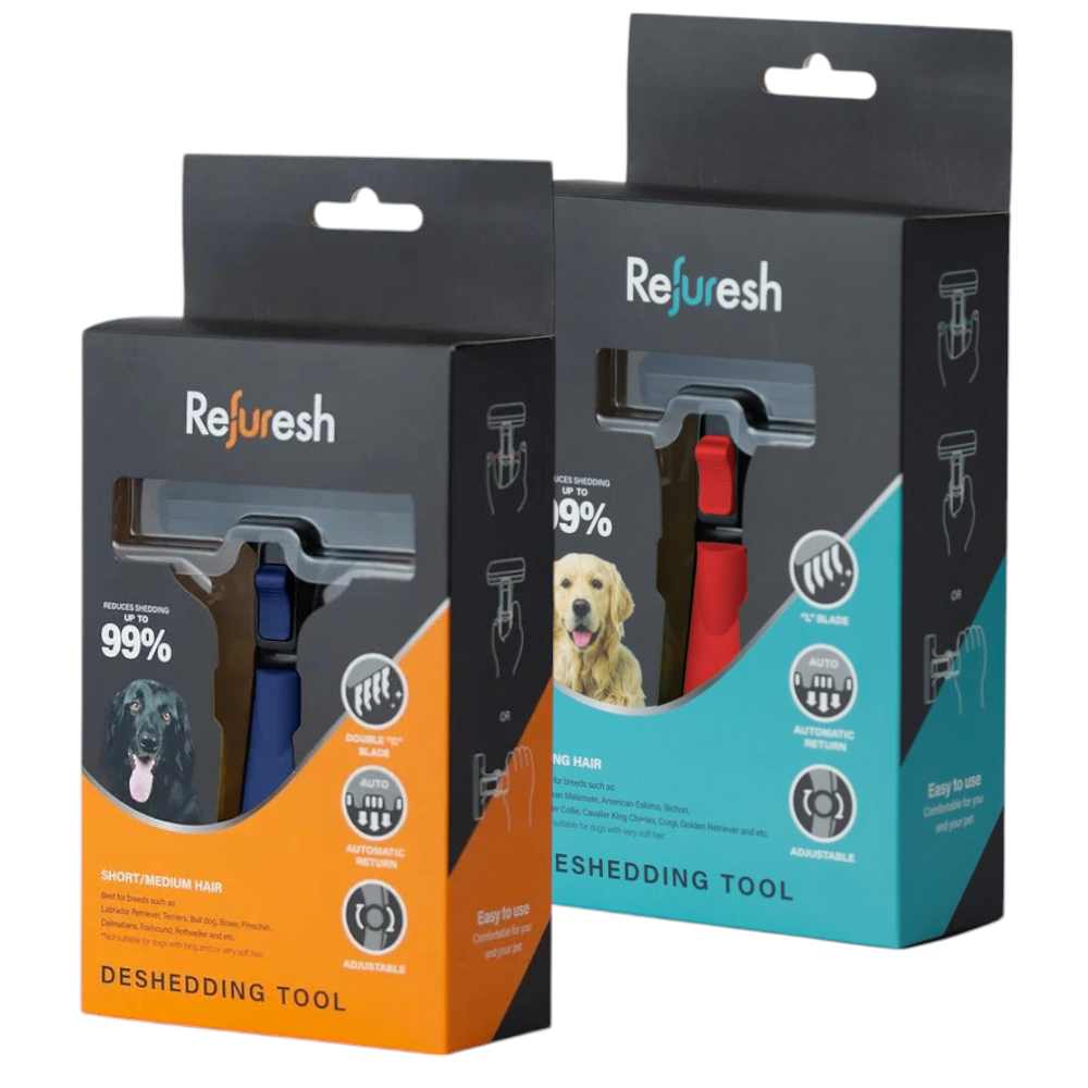 LOT DE 2 Refuresh pour poil court/medium + poil long Taille M