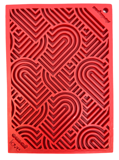 Tapis à lécher enrichi Heart Design pour la Saint-Valentin: Petit
