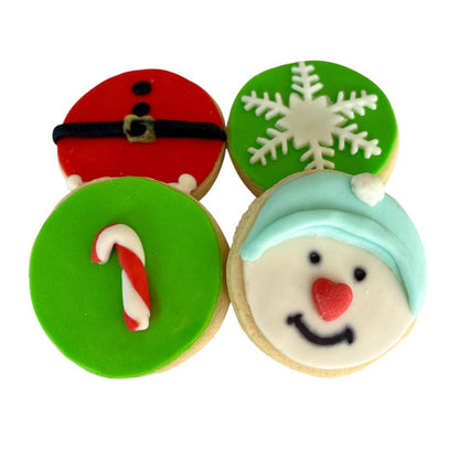 Xmas Dolci Impronte Boîte 4 Cupcakes Assortis 65g