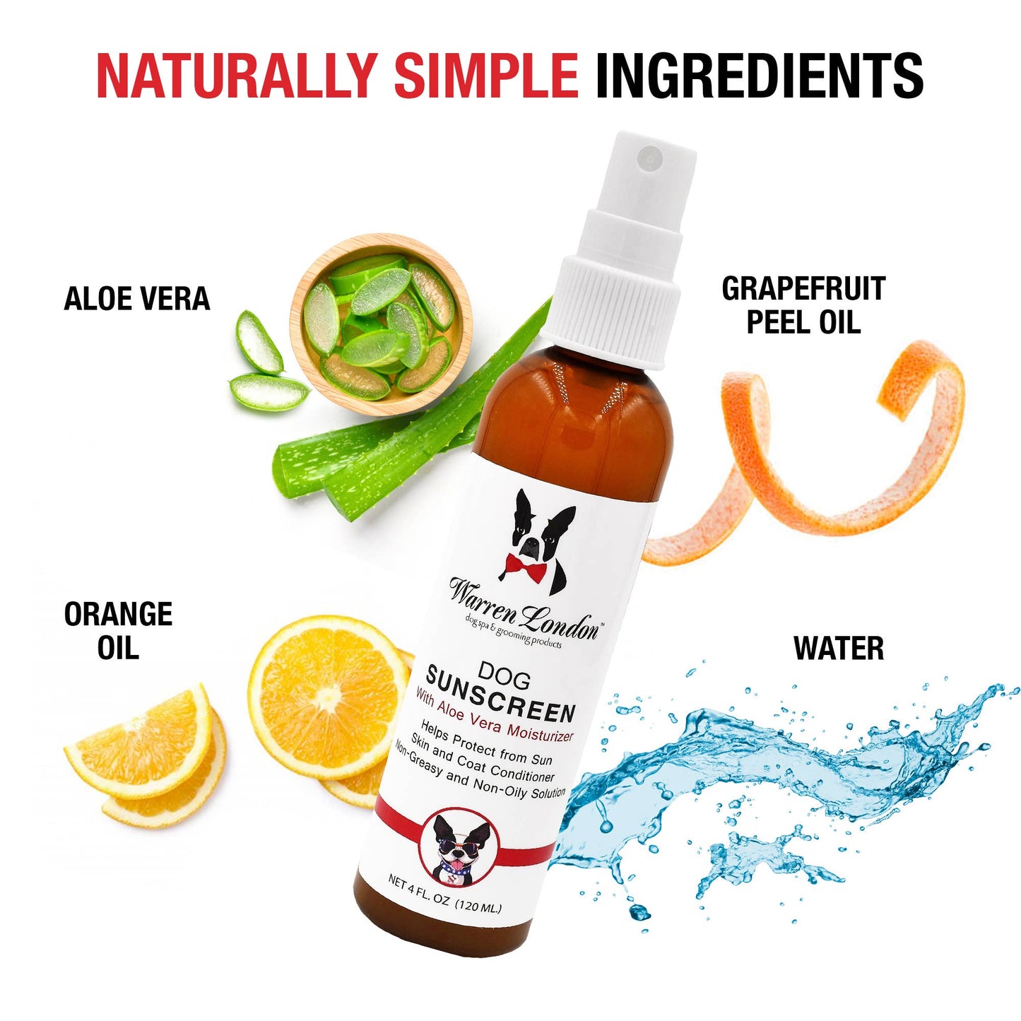 Crème solaire pour chien - 4 oz