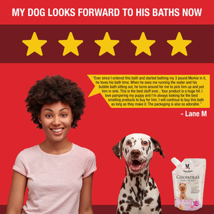 Bain de lait pour chien de Cléopâtre - Bain spa luxueux: 32 oz