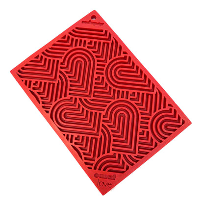 Tapis à lécher enrichi Heart Design pour la Saint-Valentin: Petit