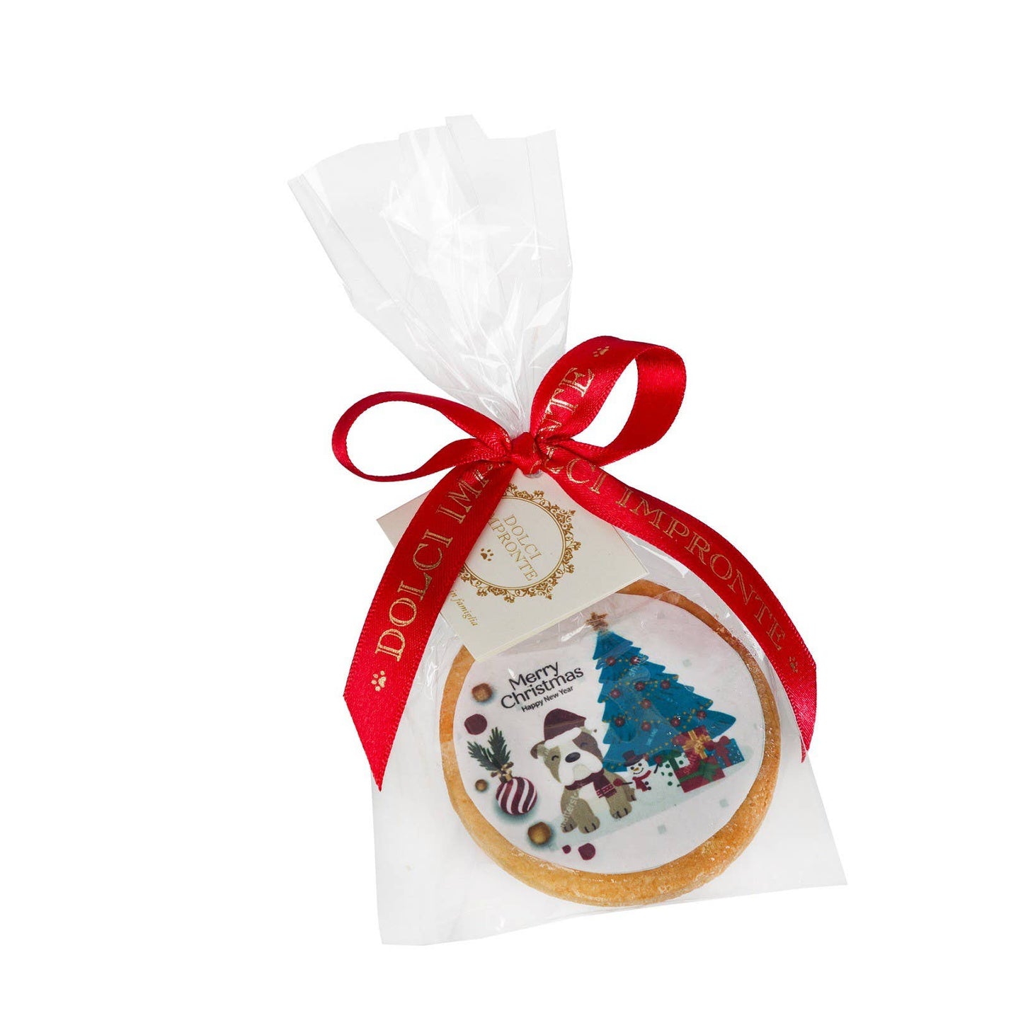 Xmas Dolci Impronte Joyeux Noël Sac de Biscuits 46g - Var 1