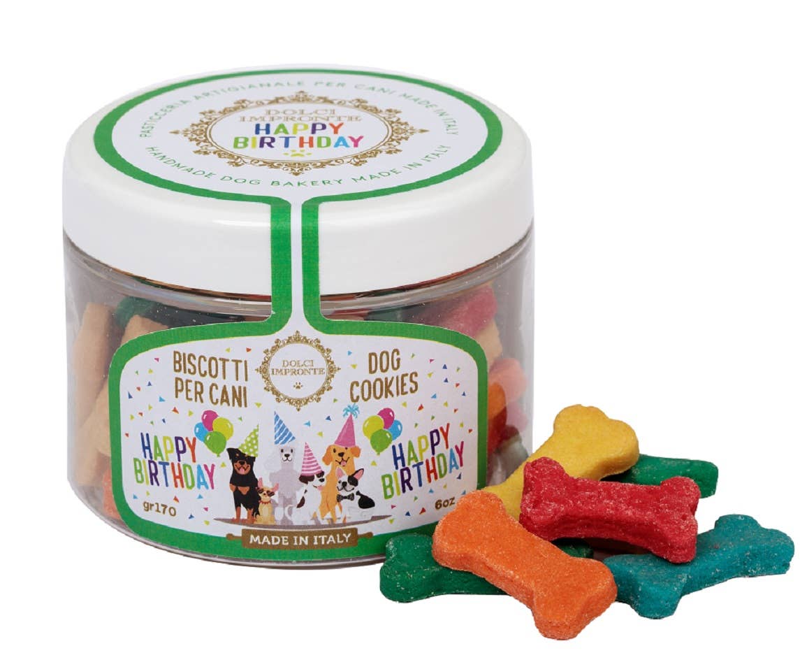 Dolci Impronte - Biscuits Joyeux Anniversaire - Os - 170g