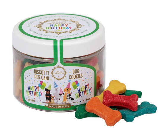 Dolci Impronte - Biscuits Joyeux Anniversaire - Os - 170g