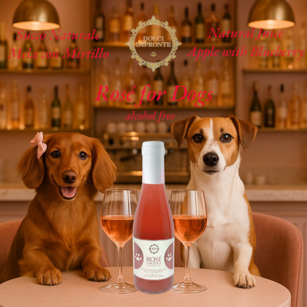 The wine Rosé - Aperitif sans alcool pour chiens